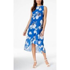 Alfani Sleeveless Floral Hi-Low Shift Dress Size 16